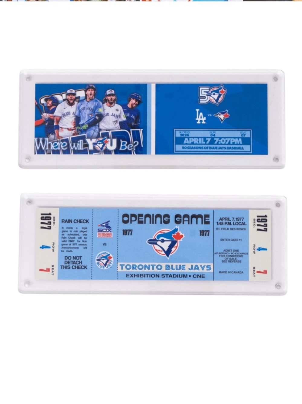 Toronto Blue Jays Opening Game SGA Commemorative Ticket Baseball